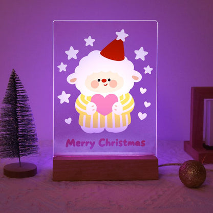 Sweater Sheep Holding a Heart paint by numbers light-up sign – image 15