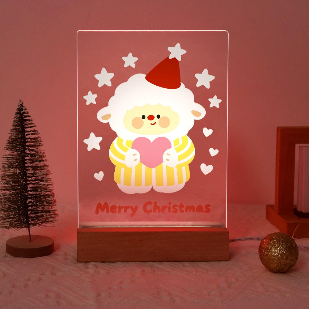 Sweater Sheep Holding a Heart paint by numbers light-up sign – image 17
