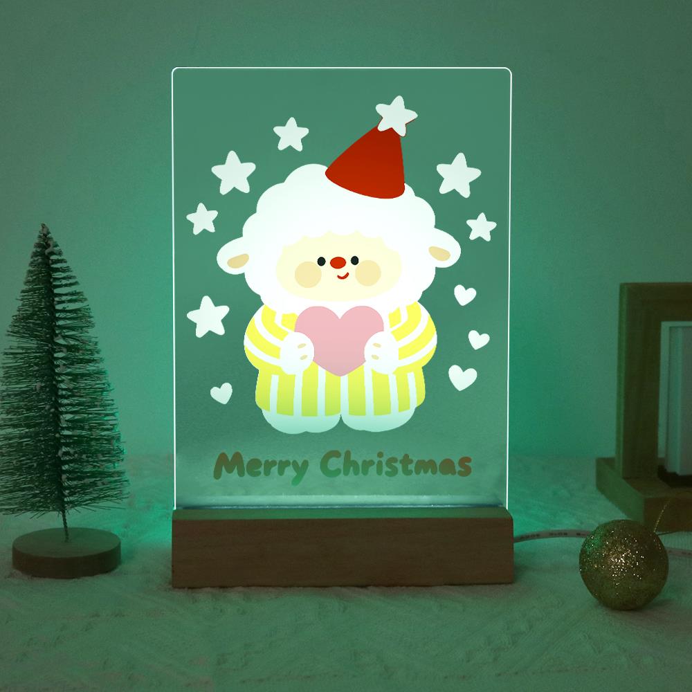 Sweater Sheep Holding a Heart paint by numbers light-up sign – image 19