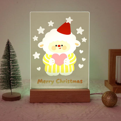 Sweater Sheep Holding a Heart paint by numbers light-up sign – image 20