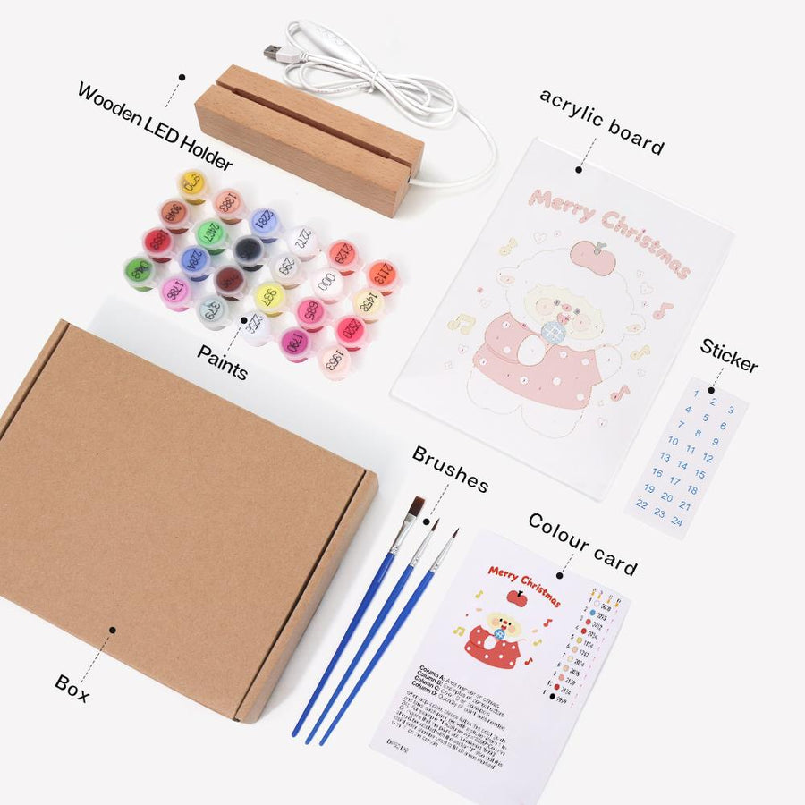 Light-up sign kit contents