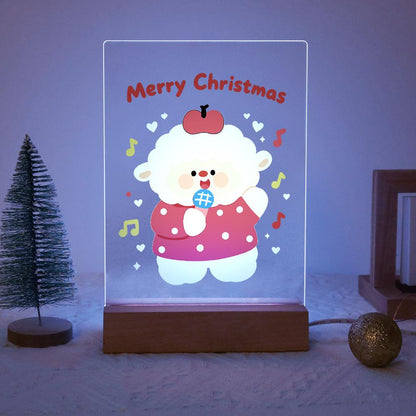 Caroling Sheep with a Microphone paint by numbers light-up sign – image 14