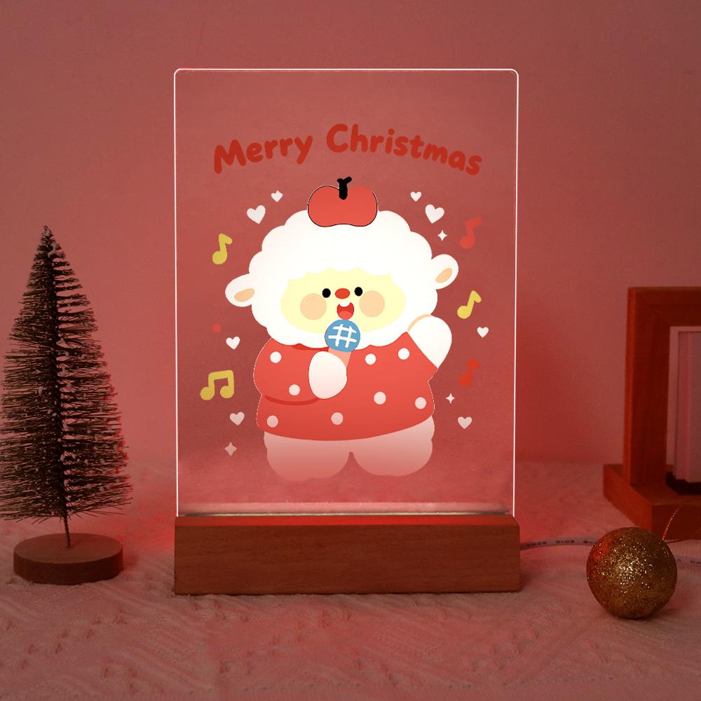 Caroling Sheep with a Microphone paint by numbers light-up sign – image 17