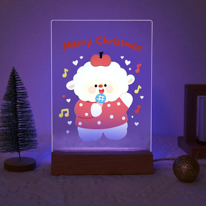 Caroling Sheep with a Microphone paint by numbers light-up sign – image 18
