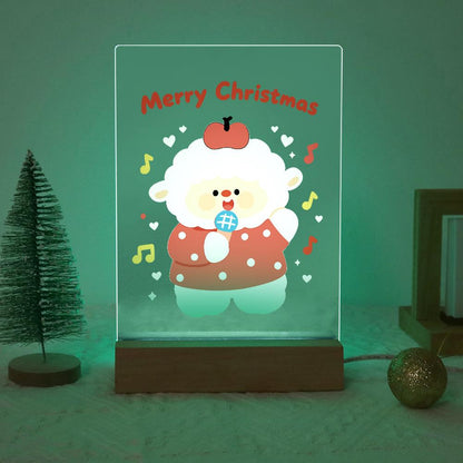 Caroling Sheep with a Microphone paint by numbers light-up sign – image 19