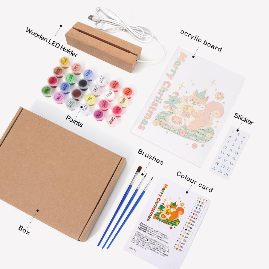 Light-up sign kit contents
