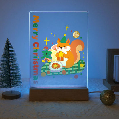 Elf Hat Squirrel with a Star paint by numbers light-up sign – image 16