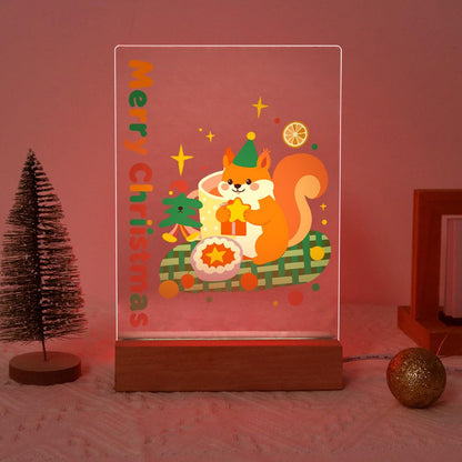 Elf Hat Squirrel with a Star paint by numbers light-up sign – image 17