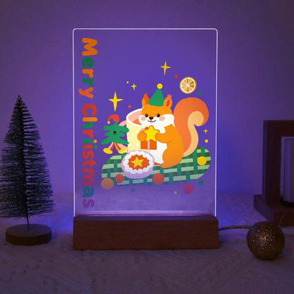 Elf Hat Squirrel with a Star paint by numbers light-up sign – image 18