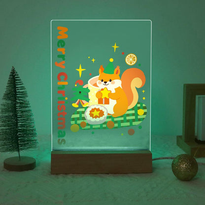 Elf Hat Squirrel with a Star paint by numbers light-up sign – image 19
