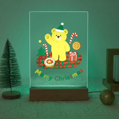 Elf Hat Bear's Holiday Picnic paint by numbers light-up sign – image 19