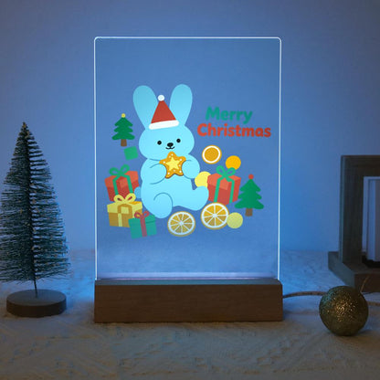 Blue Bunny with Gifts and Oranges paint by numbers light-up sign – image 16
