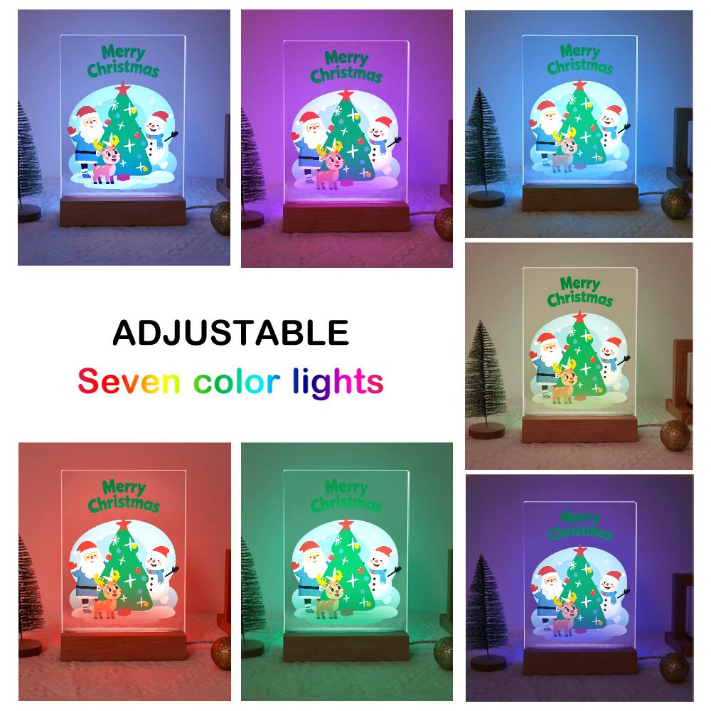 Santa, Snowman and Reindeer Trio paint by numbers light-up sign – image 8