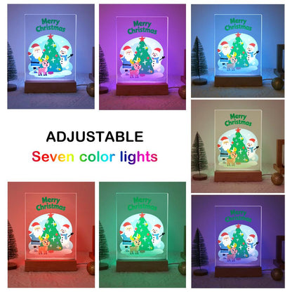 Santa, Snowman and Reindeer Trio paint by numbers light-up sign – image 8