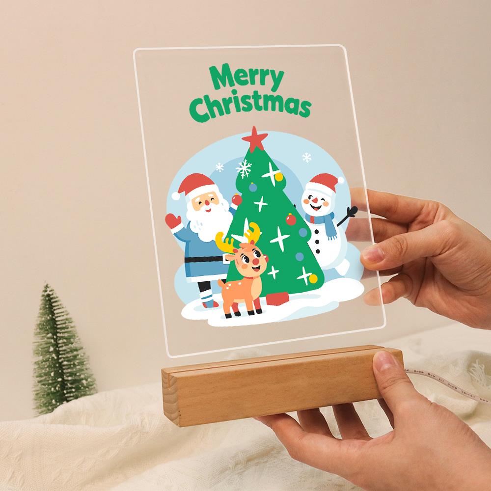 Santa, Snowman and Reindeer Trio paint by numbers light-up sign – image 13