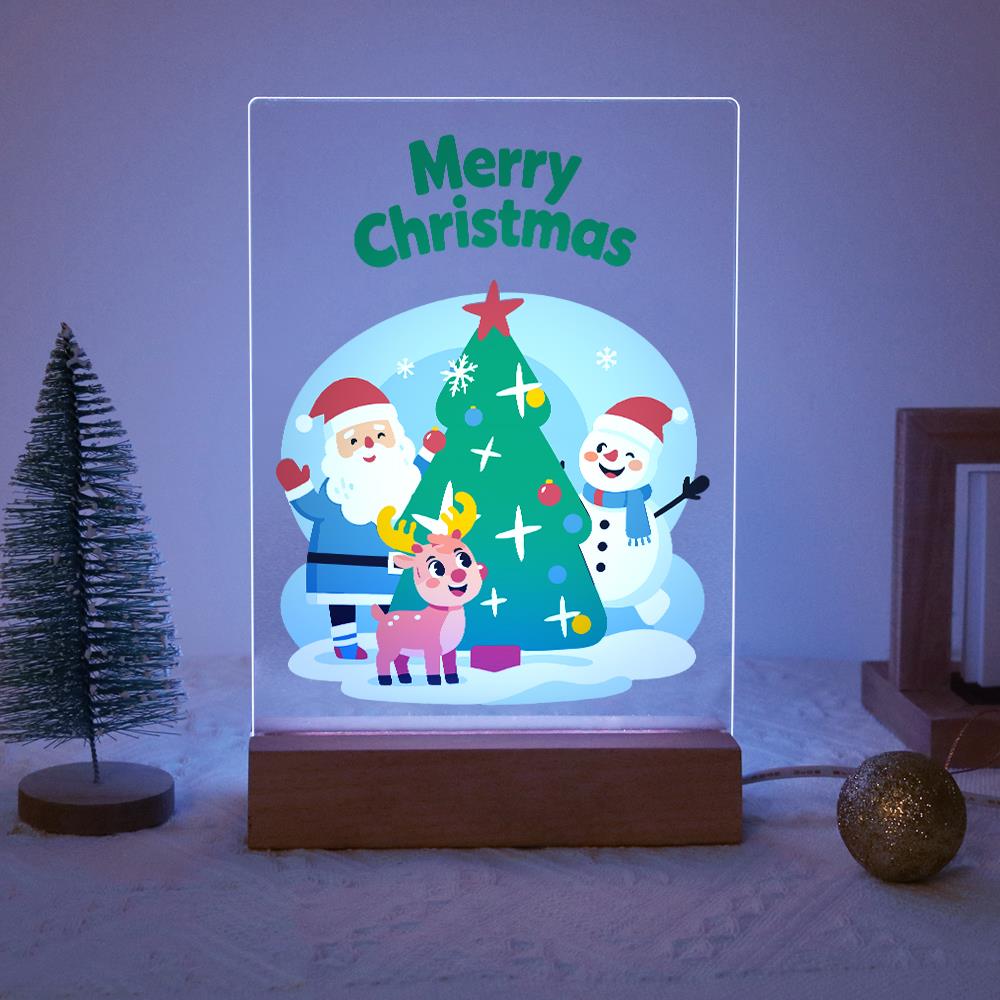 Santa, Snowman and Reindeer Trio paint by numbers light-up sign – image 14