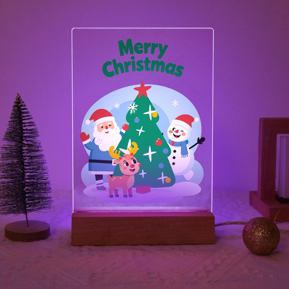 Santa, Snowman and Reindeer Trio paint by numbers light-up sign – image 15
