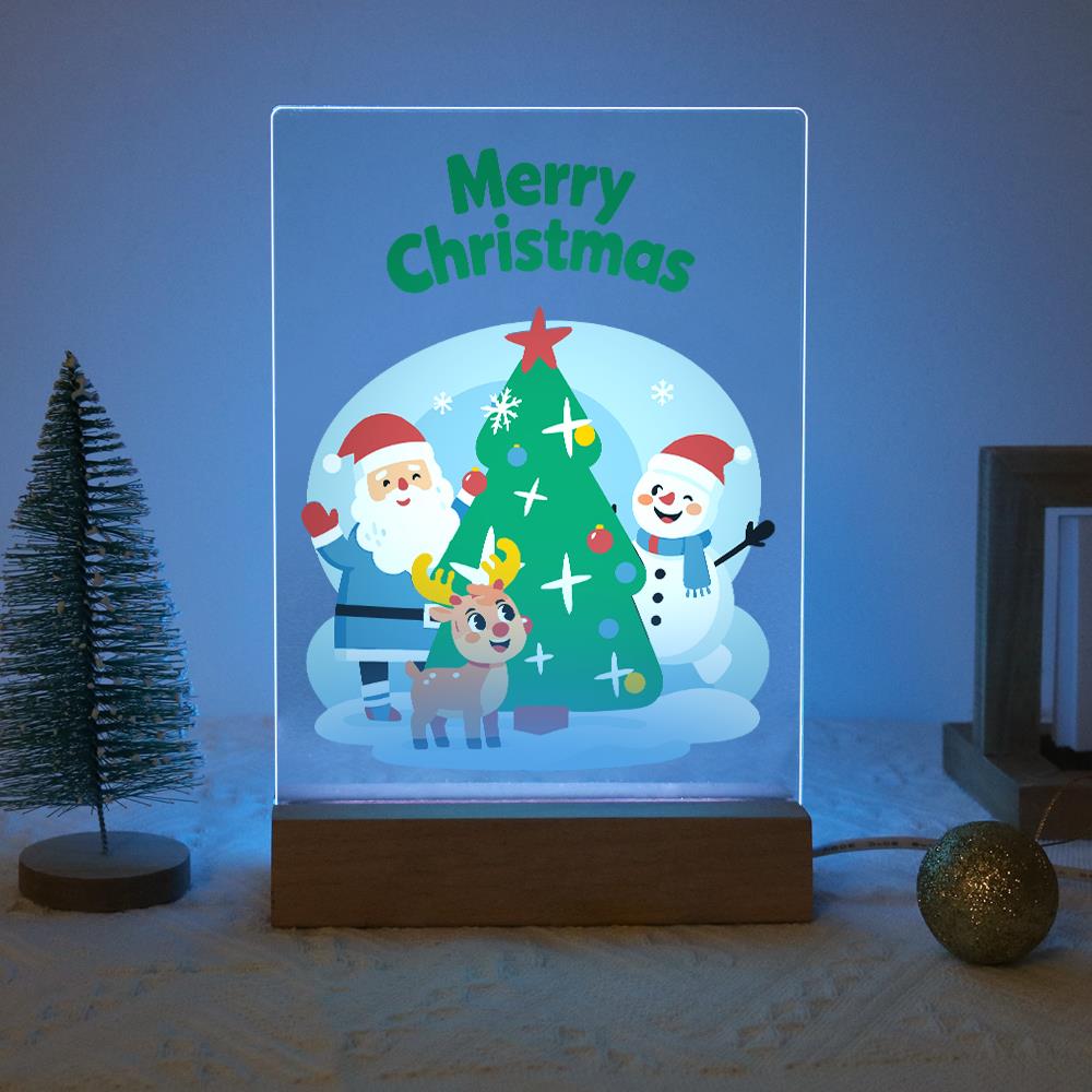 Santa, Snowman and Reindeer Trio paint by numbers light-up sign – image 16