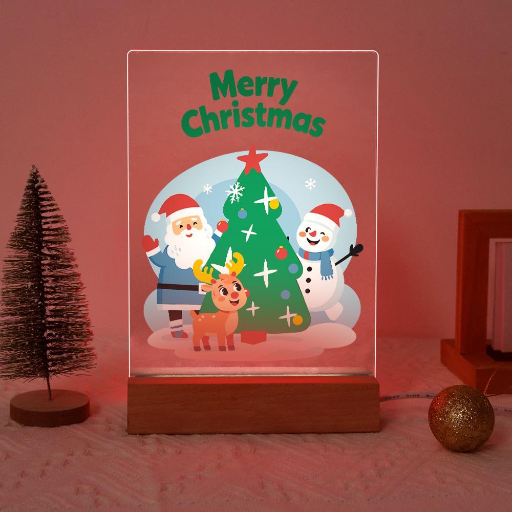 Santa, Snowman and Reindeer Trio paint by numbers light-up sign – image 17