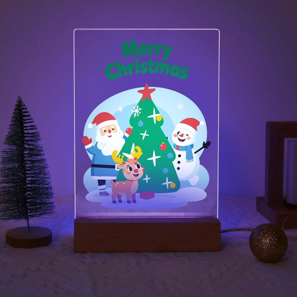 Santa, Snowman and Reindeer Trio paint by numbers light-up sign – image 18