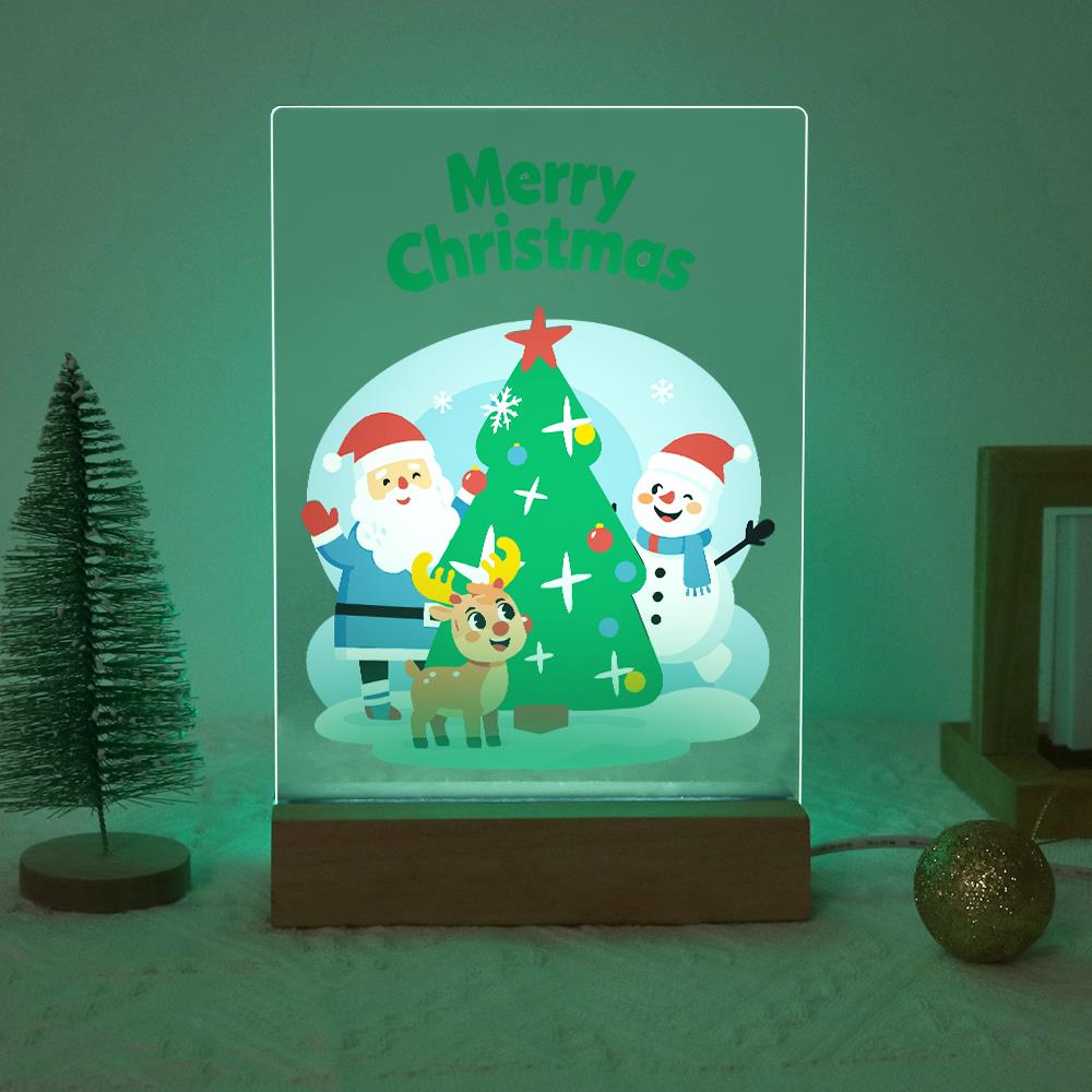 Santa, Snowman and Reindeer Trio paint by numbers light-up sign – image 19