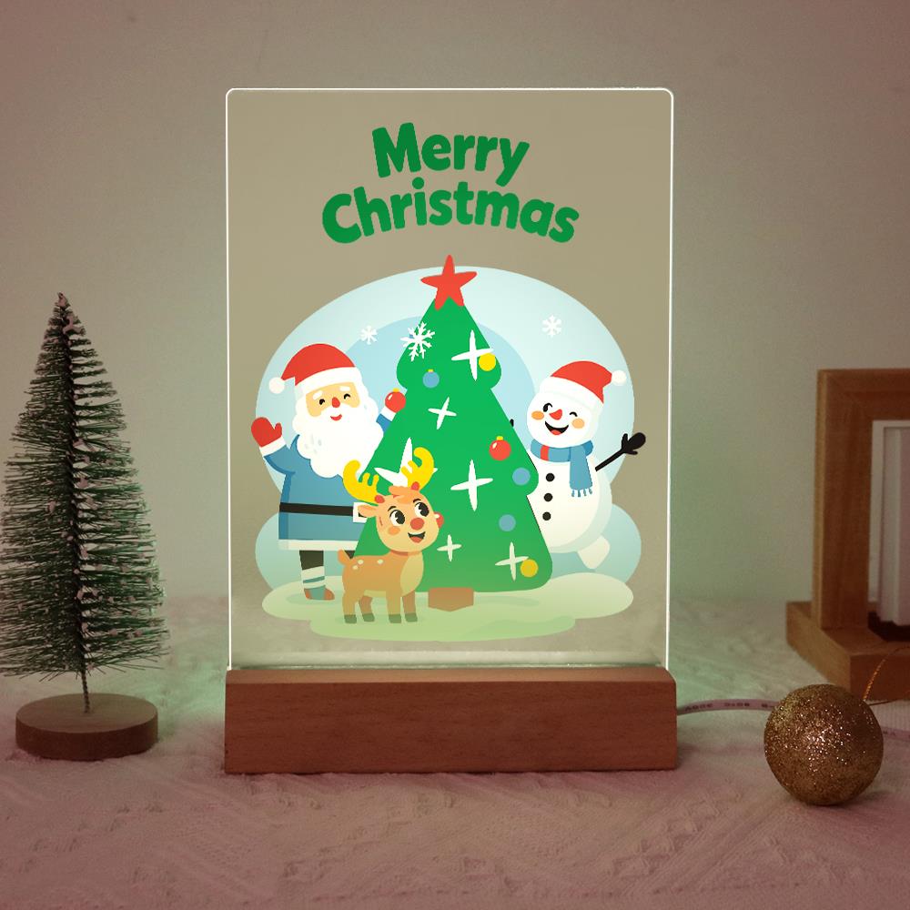 Santa, Snowman and Reindeer Trio paint by numbers light-up sign – image 20