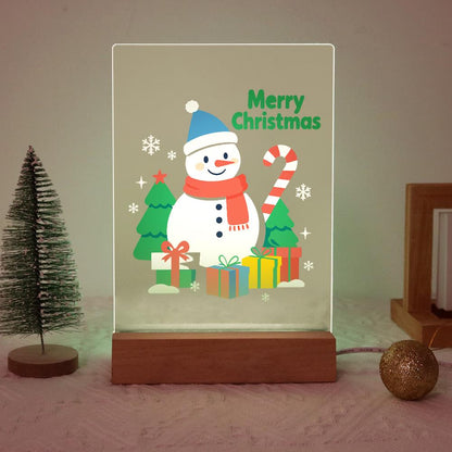 Snowman with a Candy Cane Staff paint by numbers light-up sign – image 20