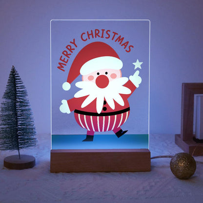 Santa Pointing to a Star paint by numbers light-up sign – image 14