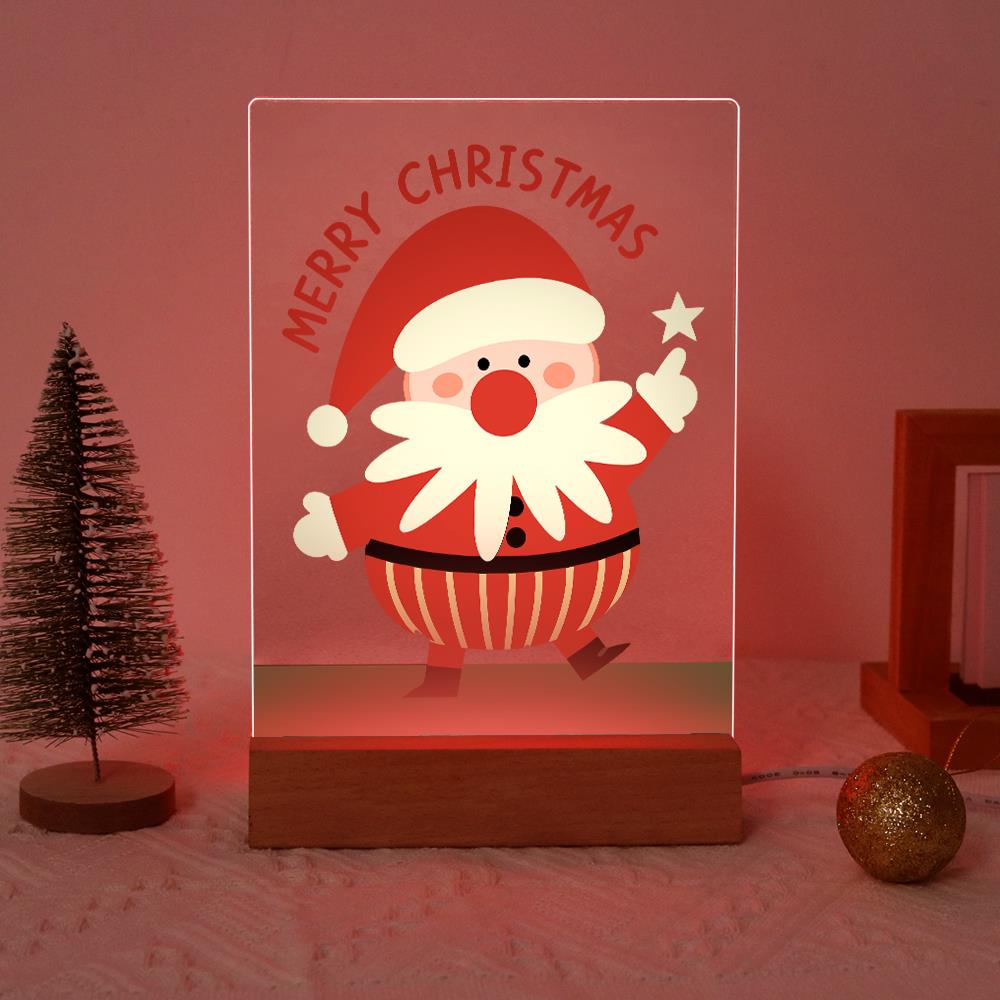 Santa Pointing to a Star paint by numbers light-up sign – image 17