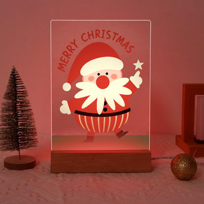 Santa Pointing to a Star paint by numbers light-up sign – image 17