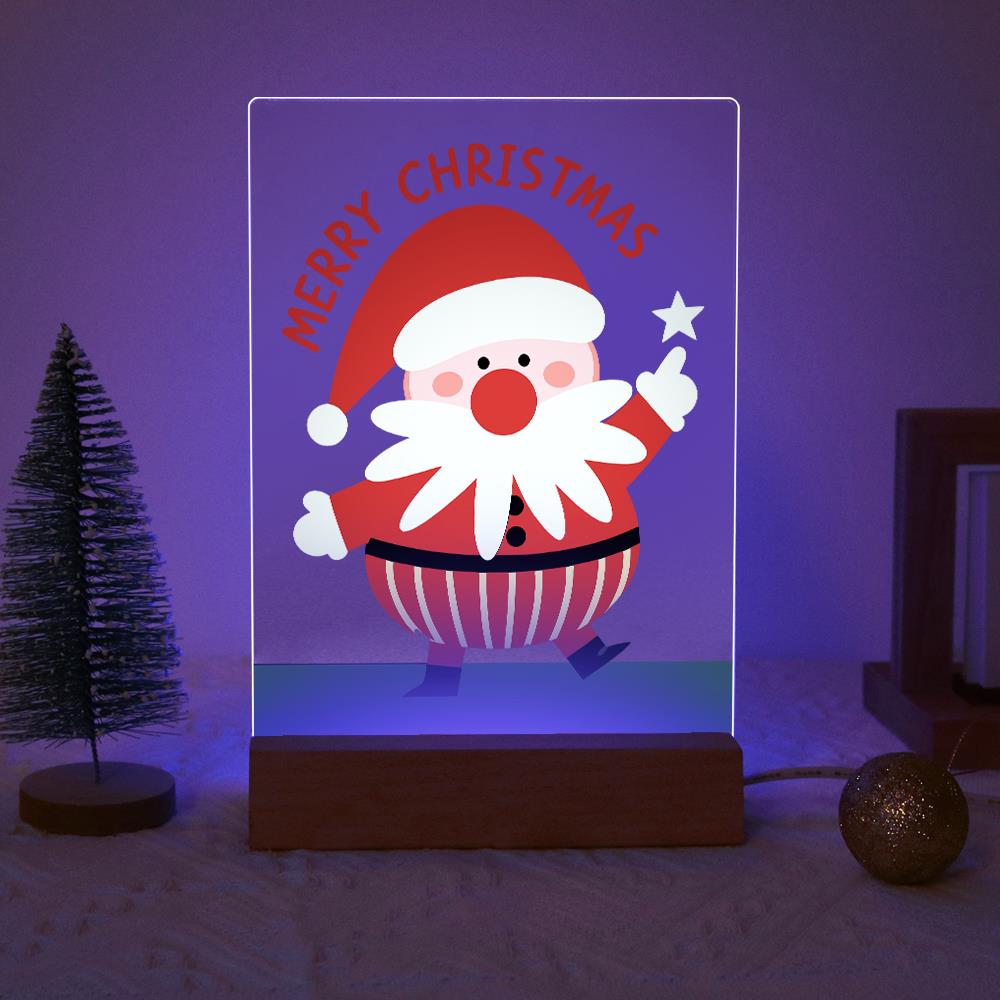 Santa Pointing to a Star paint by numbers light-up sign – image 18