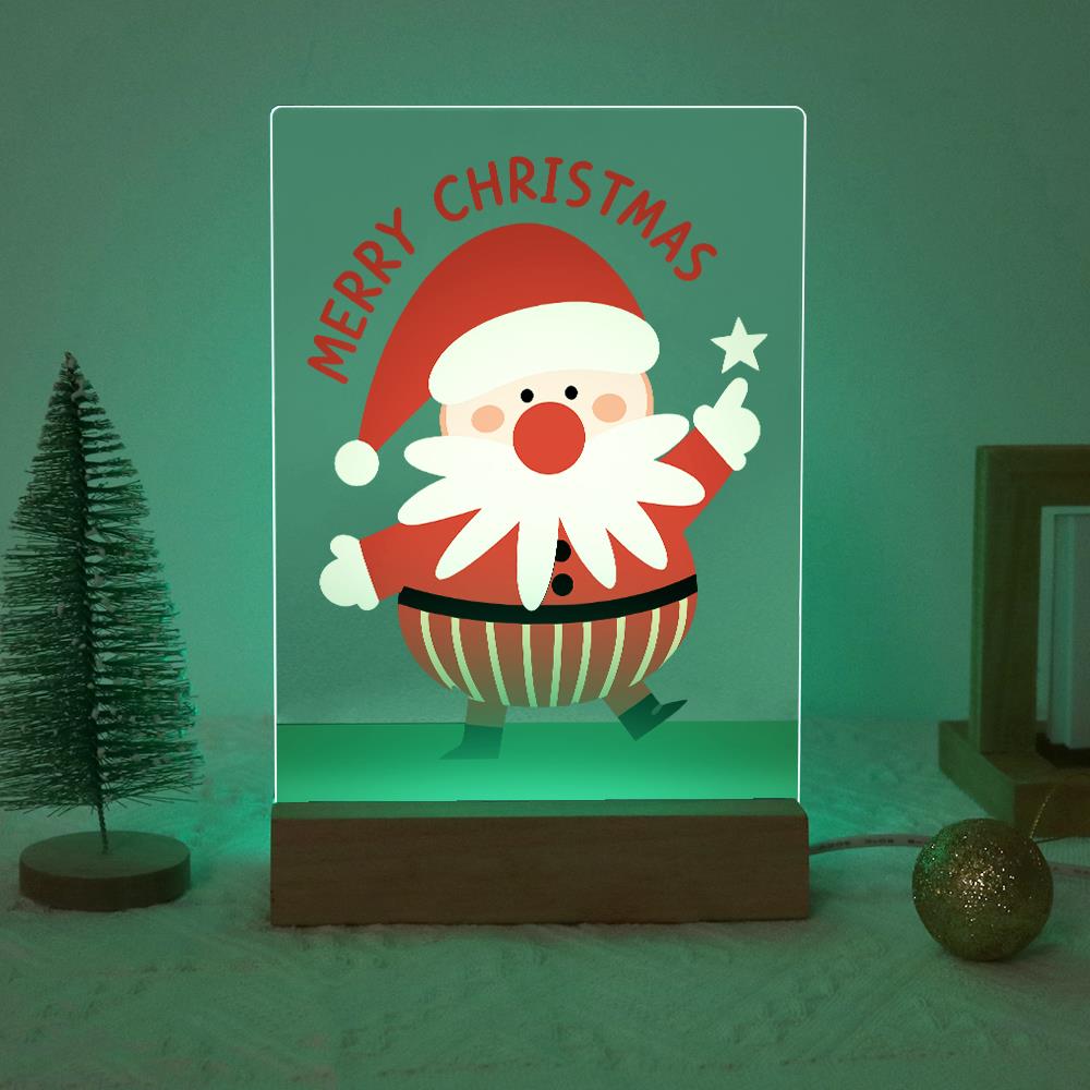 Santa Pointing to a Star paint by numbers light-up sign – image 19