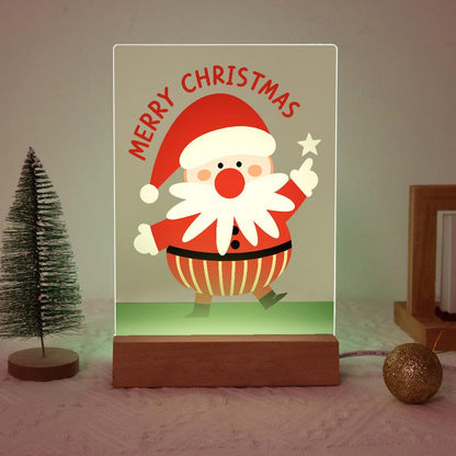 Santa Pointing to a Star paint by numbers light-up sign – image 20