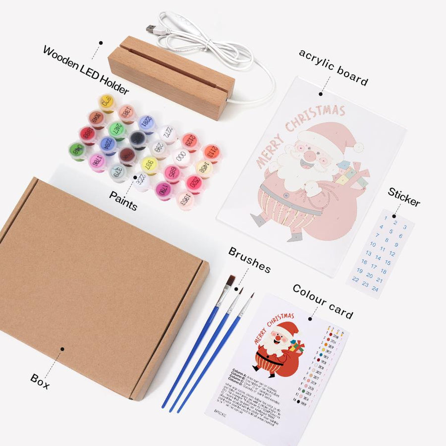 Light-up sign kit contents