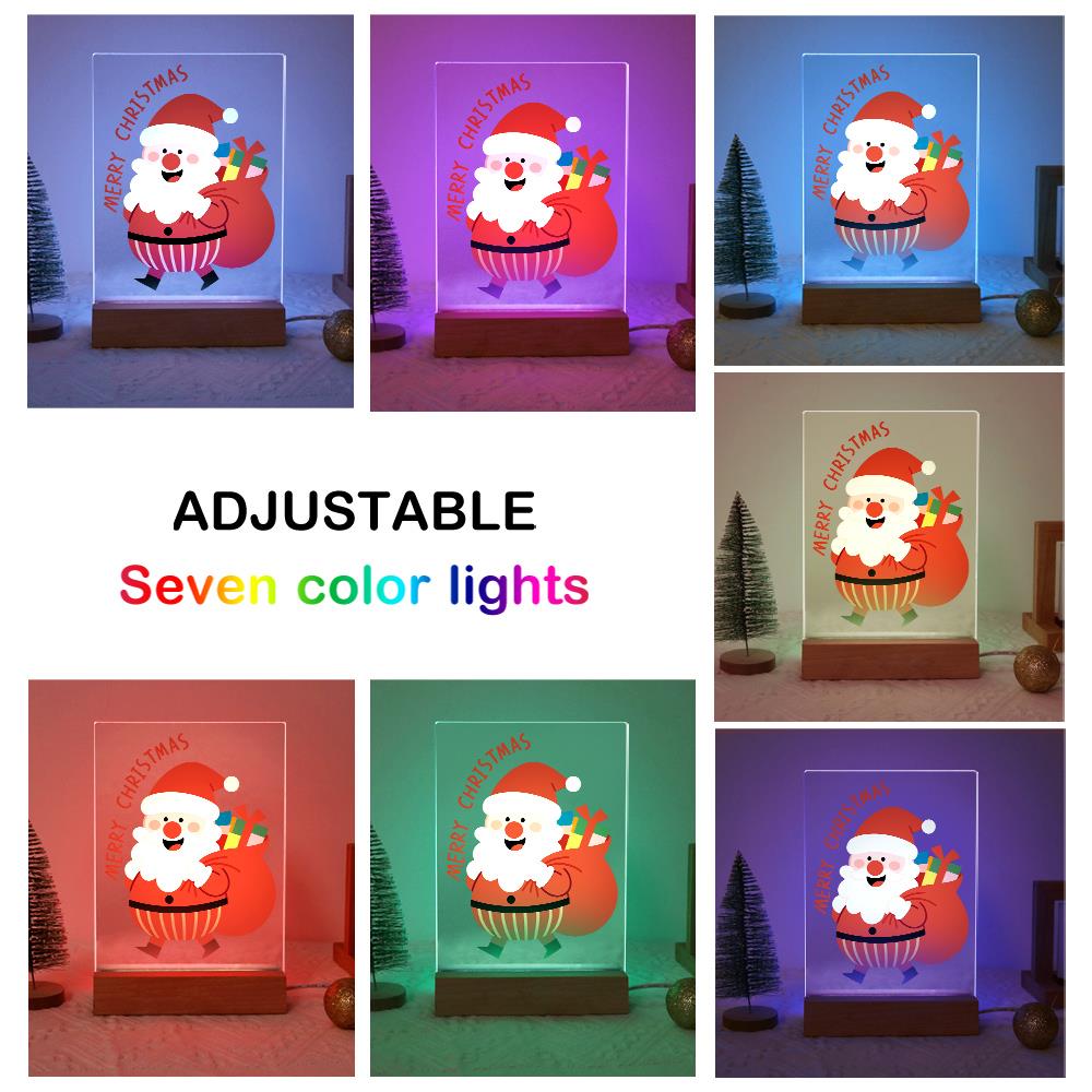 Santa Off to Deliver Gifts paint by numbers light-up sign – image 8