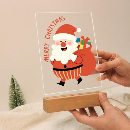 Santa Off to Deliver Gifts paint by numbers light-up sign – image 13