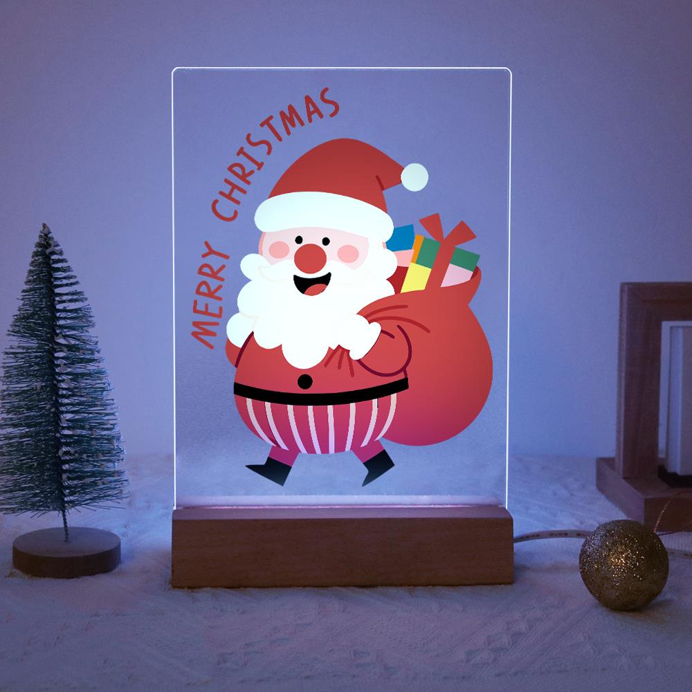 Santa Off to Deliver Gifts paint by numbers light-up sign – image 14