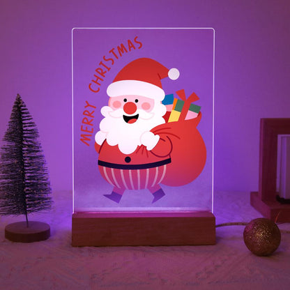 Santa Off to Deliver Gifts paint by numbers light-up sign – image 15