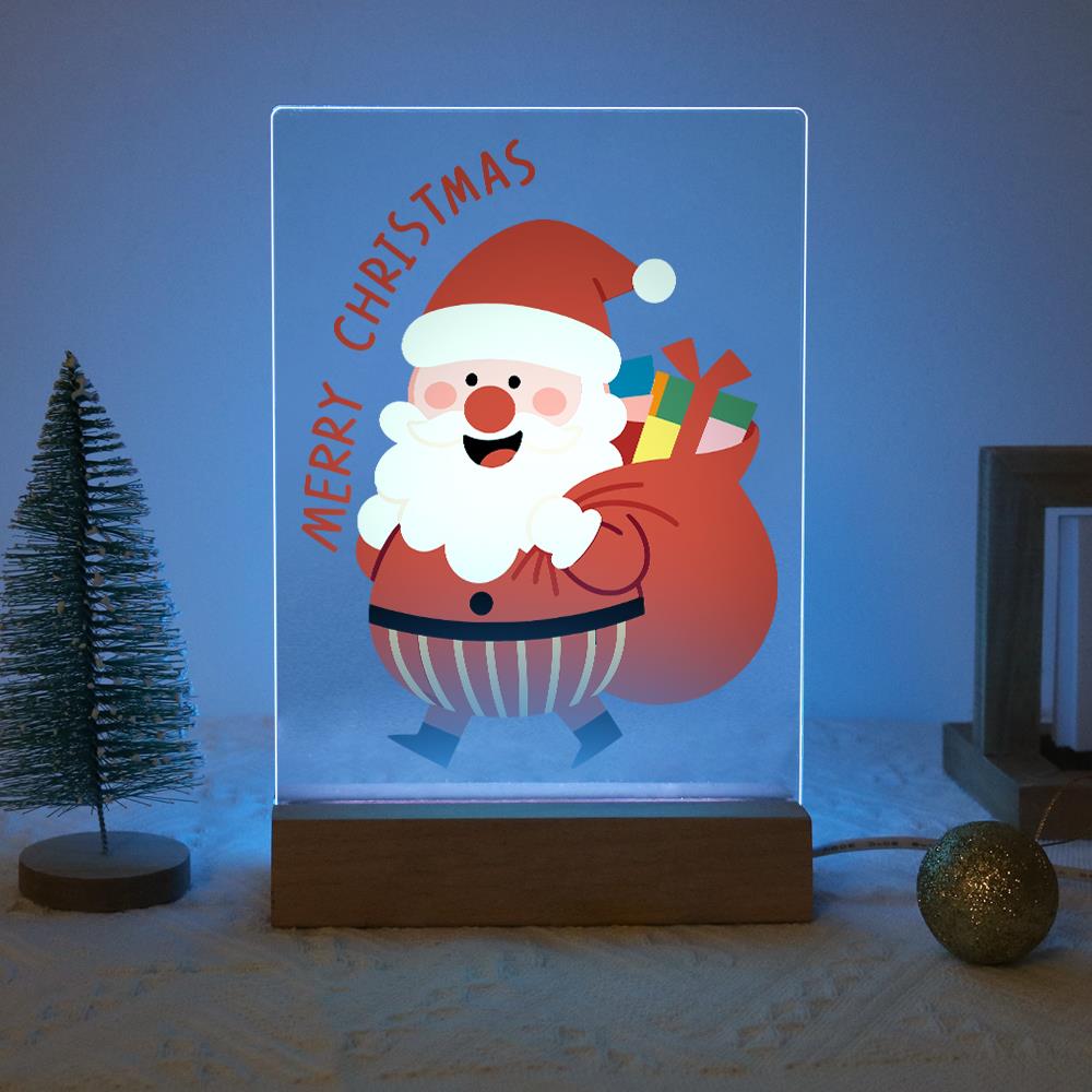 Santa Off to Deliver Gifts paint by numbers light-up sign – image 16