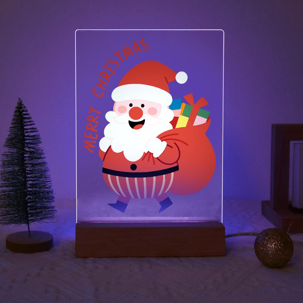 Santa Off to Deliver Gifts paint by numbers light-up sign – image 18