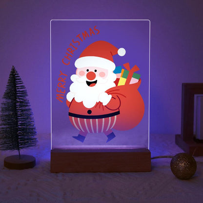 Santa Off to Deliver Gifts paint by numbers light-up sign – image 18