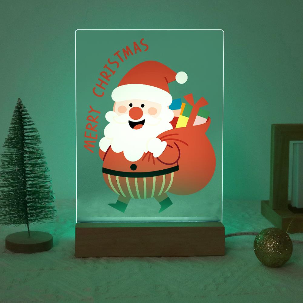 Santa Off to Deliver Gifts paint by numbers light-up sign – image 19