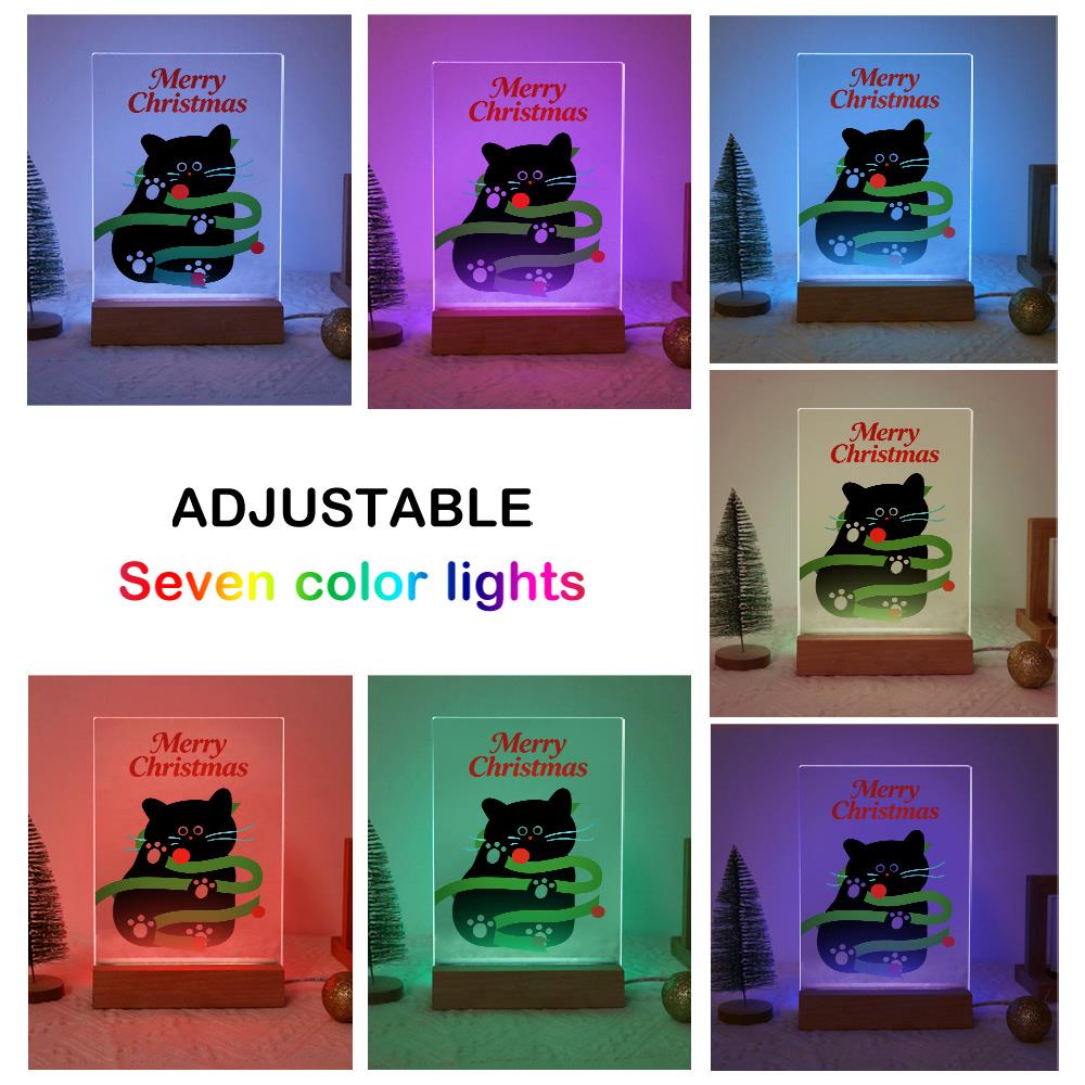 Black Cat Caught in Garland paint by numbers light-up sign – image 8
