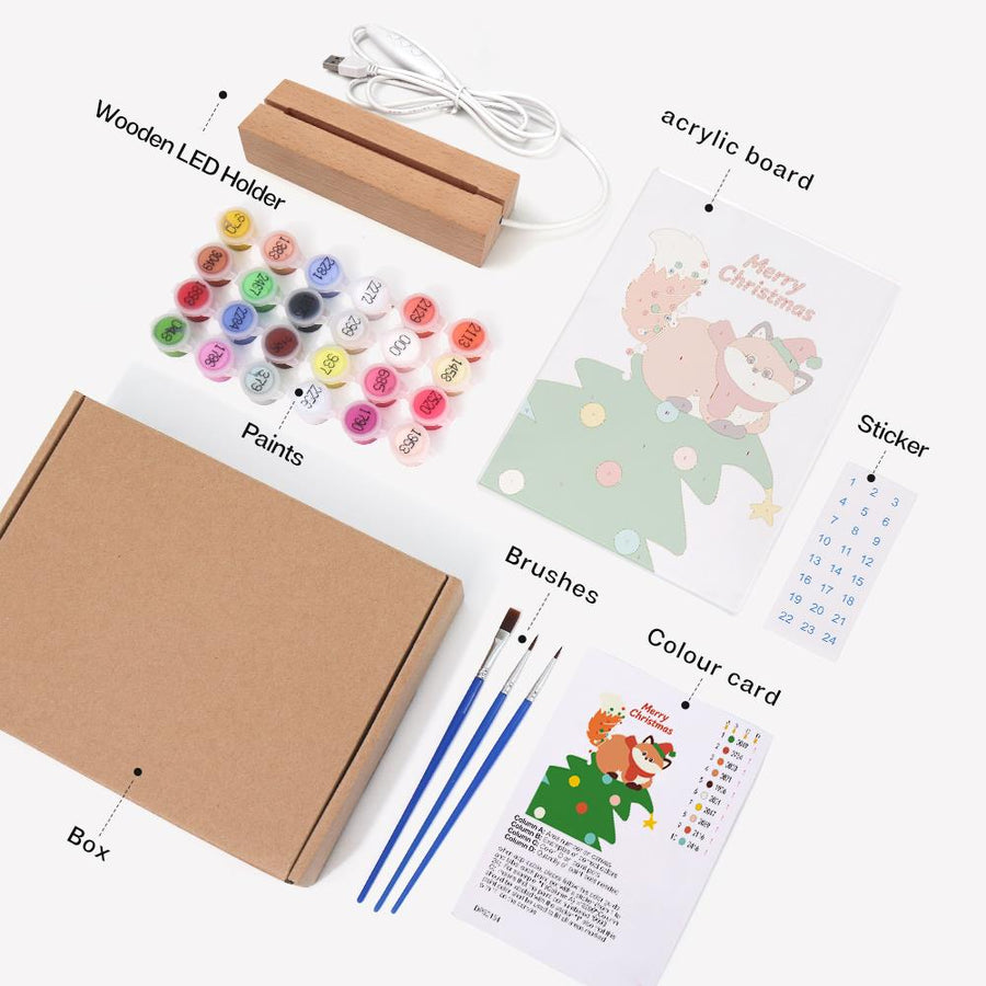 Light-up sign kit contents