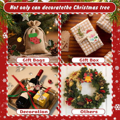 Penguin and Christmas Pudding ornament set – image 12