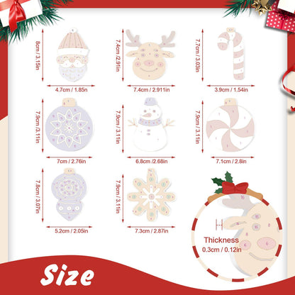 Purple Bauble and Peppermint ornament set – image 2