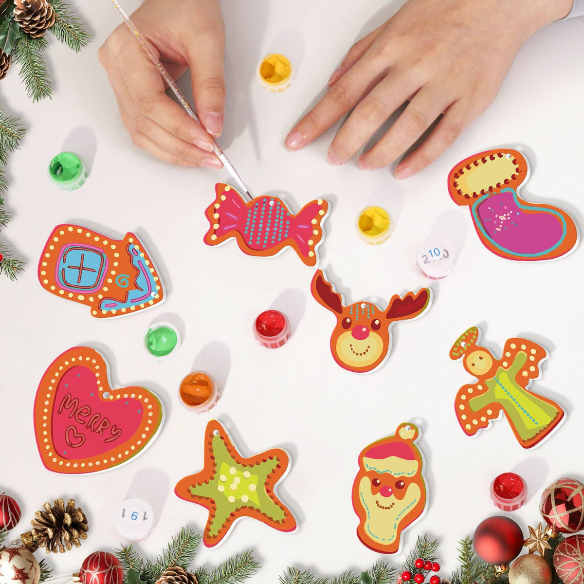 Hot Pink Stocking and Candy ornament set – image 8