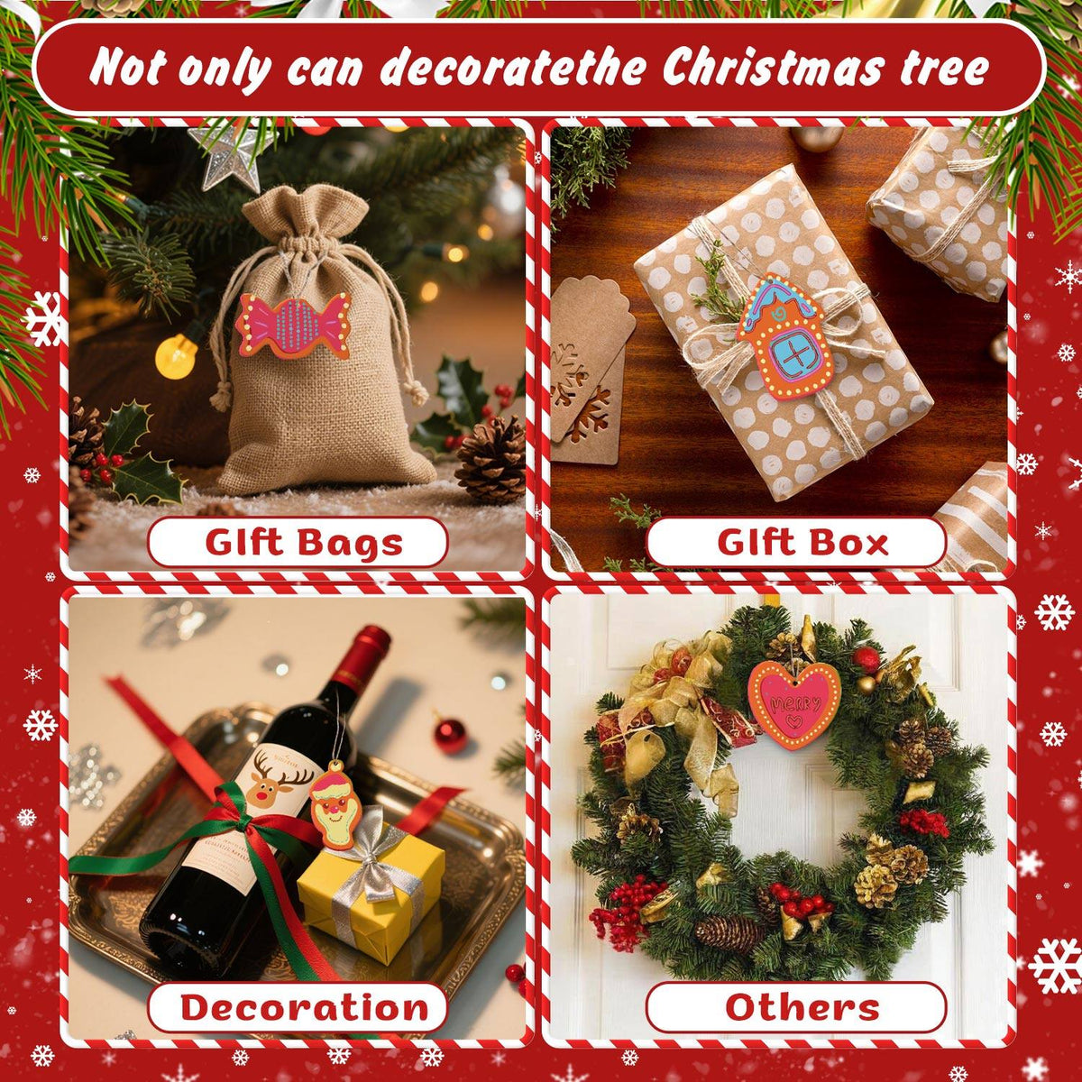 Hot Pink Stocking and Candy ornament set – image 12
