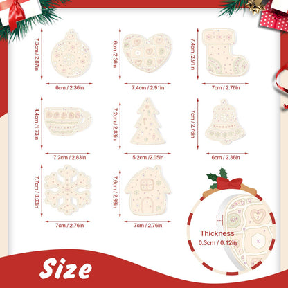 Honey Teacup and Patchwork Heart ornament set – image 2