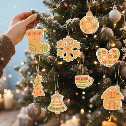 Honey Teacup and Patchwork Heart ornament set – image 9